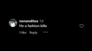 "He a fashion killa": reaction of one of the fan on Ghostface. (Image via Instagram/ cop_o_clock)
